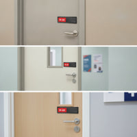 Rectangular Sliding Condition Sign Easy to Install Sign with Adhesive Backing Long-Lasting Vacant Occupied Slider Door Indicator Compact for Meeting Room, Office