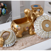 Elephant Tissue Box Holder Glossy Elephant Tissue Box Cover Stylish for Coffee Table