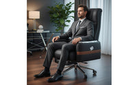 Office Chair Padded High-Back Office Chair Cushioned Seat Seating Furniture