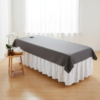 Beauty Salon Bed Sheet Washable Reusable Massage Bed Sheet Oil-Resistant Professional Linens for Estheticians, Spas