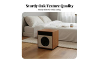 Modernist Inspired dual-level Round Accent Table mid-1900speriod Modern Design Nightstand Minimalist Aesthetic Bedside Stand Multi-Functional for Apartment Dwellers, Homeowners, Students, Bedroom, Living Room, Small Spaces, Lounge Area