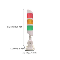 3-color LED tower light, 24V, high brightness