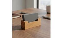 Wooden Business Card Holder Minimalist Design Wood Business Card Holder Professional Look Desk Accessory for Professionals, Show