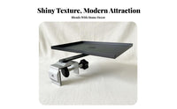 Non-Invasive Setup Display Device Easy Setup Installation Bedside Display Device Shelf Versatile Clamping Home Theater Hardware for Renters, Students