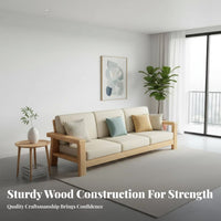 Includes Chaise Lounge L-Shaped Wooden Frame Sofa Simple Design Multi-Piece Couch with Ottoman Raised Legs Living Room Furniture Modular for Apartment Dwellers, Families, Homeowners, Home, Entertainment Space