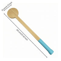 Solid Wood Tennis Optimal Ball Impact Zone Practice Aid Unfinished Optimal Ball Impact Zone Racket Portable Racket with Wrapped Grip Versatile for Beginners