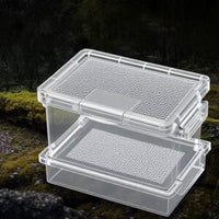 Habitat Box Ventilated Clear Enclosure Transparent Vented Tank for Desktop