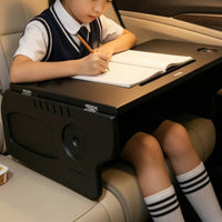 Foldable Car Tray Table Long-Lasting Car Tray with Cup Holder Stable Space-Saving for Commuters, Road Trips