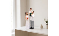 Family Figurine Minimalist Family Sculpture Faceless Resin Figurine for Shelf, Desk, Mantel