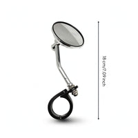 Retro-Style Motorcycle Rearview Mirrors with Clamp-on Mounts Adjustable Motorcycle Mirrors with Handlebar Mount Clamps Round Stable for Motorcyclists