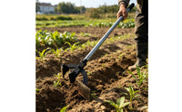 Weed Root Remover with Light Gray Tubular Shaft Long Handle Extracteur for Agricultural Garden Field