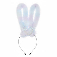 Cute Soft Fabric Bunny Ears Headband Gradient Color Bunny Ears Headband Handmade Rabbit Ear Costume Band Cosplay for Children, Photo Photography