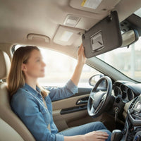 Matte Black Replacement Sun Visor OEM-Style Sun Visor with Mirror Textured Vehicle Accessory Long-Lasting for Daily Driving