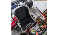 Go Kart Seat Cushion Curved Side Bolsters Kart Seat Cushion Scooped Front Rim Vehicle Accessory
