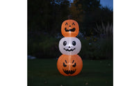 Inflate Inflatable Pumpkin Stack Outdoor Jack-O'-Lantern Yard Decoration Giant Stacked Pumpkin Decoration Weather-Resistant for Porch