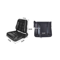 Shock Absorbing Forklift Seat Shock Absorption System Tractor Seat Adjustable Backrest for Farm, Warehouse