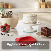 Cake Icing Smoother High Temperature Resistant Silic Single Bowl Single-Piece Design Bowl for Home Cooks, Home Cooks, Bread Making, Bakery