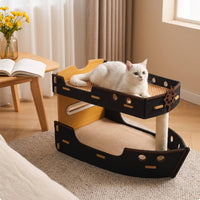 Pirate Ships Cat Bed Multifunctional Activity Central areaSaving Furniture Cats, Corner