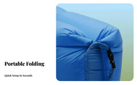 Wind-Filled Lounger No Pump Required Wind-Filled Air lounger Lightweight Inflatable Couch for Campers, outsidedoor event & moveers, Camping, Music outsidedoor events, Beach