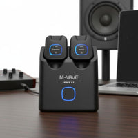 Low Latency 5.8G Wireless Audio Transmitter Receiver Wide Compatibility Guitar Wireless Audio System Plug and Play Rechargeable Dock for Performers, Classroom