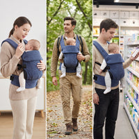 Corduroy Baby Carrier Adjustable Baby Carrier with Waist Belt Soft for Parents