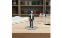 1/18 Construction Worker Figurine high Detailed Hand-Painted Builder Figure Realistic Poses Diorama Accessory for Dioramas