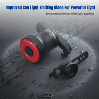 Bike Warning Light With Smart Brake Sensing, Waterproof, Type-C Charging, For Street & Trail Bikes, Night Use
