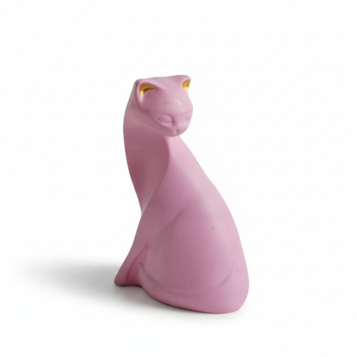 Tabletop Minimalist Cat Figurine Decorative Seated Cat Ornament Modern