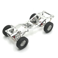 RC Car Chassis with Servo Arm Metal RC Crawler Chassis Aluminum Frame for Hobbyists