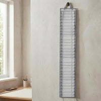 Sturdy Hanging Roll Organizer Cylindrical Slots Vertical Roll Storage Bag Oxford Cloth Vinyl Storage Organizer PVC