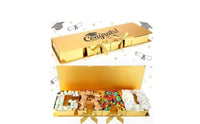 Graduation Gift Box Gold Finish GRAD Letter Box Fold-out Lid Ribbon Bows for Graduates