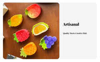Fruit Hair Grip Cute Design Fruit Design Jaw Fastener Average Updo Hair Fastener Versatile Lightweight for Children