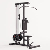 Lat Pull down Machine with Low Row Station Plate-Loaded Lat Pull down Machine 2-in-1 for Home Home Gym Owners