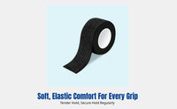 Black Stroller Handle Cover, Anti-Slip Umbrella Wrap, Breathable Grip Protector