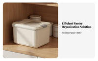 Moisture-Proof Rice Storage Container Multi-Use Sealed Rice Bin Clear View for Kitchen