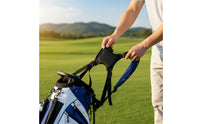 Golf Bag Shoulder Strap with Padding Padded Golf Bag Harness Double Shoulder Strap Adjustable Ergonomic for Golfers
