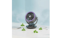 Computer-Connected Desk Fan Tap Control Small Fan with Digital Display Portable Air Circulator Multiple Speeds 5 Speed Settings