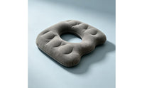 Inflatable Seat Cushion Flocked Donut Cushion Pressure-Relief Ergonomic for Office Workers, Home Workstations