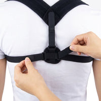 Back Support Belt Posture Corrector, Elastic Back Strap for Sports & Daily Use, Adjustable Back Straightener for Women & Men
