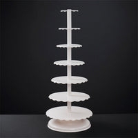 Multi-Tier Cake Stand Sturdy Cupcake Stand with Plates Primary Tiered Dessert Display for Dessert Makers, Event Decorators