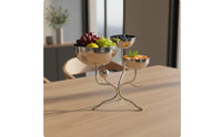 Fruit Tray Stand Modern Fruit Bowl Stand High-Gloss Tableware for Homeowners, Dining Table, Living Room