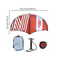 Inflatable Wing Foil Set Ergonomic Handles Inflatable Wing Foil Aerodynamic Design Stand up Hydrofoil Surfing Kit for Sea