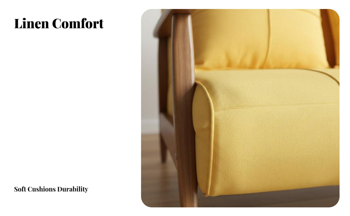 Nordic Design Convertible Loveseat Space-Saving Upholstered Futon Loveseat Removable and Washable Cover Sofa Bed Adjustable Backrest for Apartment Dwellers, Young Adults, Homeowners, Small Areas