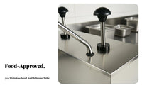 Precise Dispensing Stainless Steel Sauce Pump Sturdy Construction Commercial Condiment Pump Easy to Clean for Caterers, Concession Stands