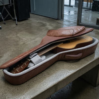 Guitar Bag with Backpack Straps Faux Leather Folk Guitar Bag Hands for Students, Artists, Rehearsals