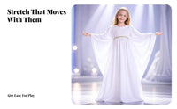Soft Costume Dress | Four-Way Stretch Material, draping Cape-Like Silhouette, Dress-up Costume, for Halloween