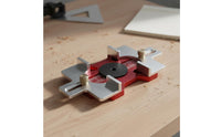 Double-Use Design Wood Slotting Jig Precise Positioning Slotting Template High Precision Drill Guide Jig Adjustable Thickness for Woodworkers, Professionals, Carpentry, Workshop