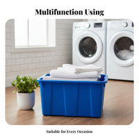 Rolling Utility Tub With casters Mobile Storage Large Capacity Multipurpose for Logistics Staff
