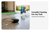 Ceramic Core High Pressure Washer Turbo Nozzle Wear Resistant 1/4 Inch Quick Connect Turbo Nozzle Powerful Jet Stream for Outdoor Cleaning