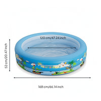 Three-Layer Inflatable Swimming Pool Thickened Inflatable Pool Portable Long-Lasting for Toddlers